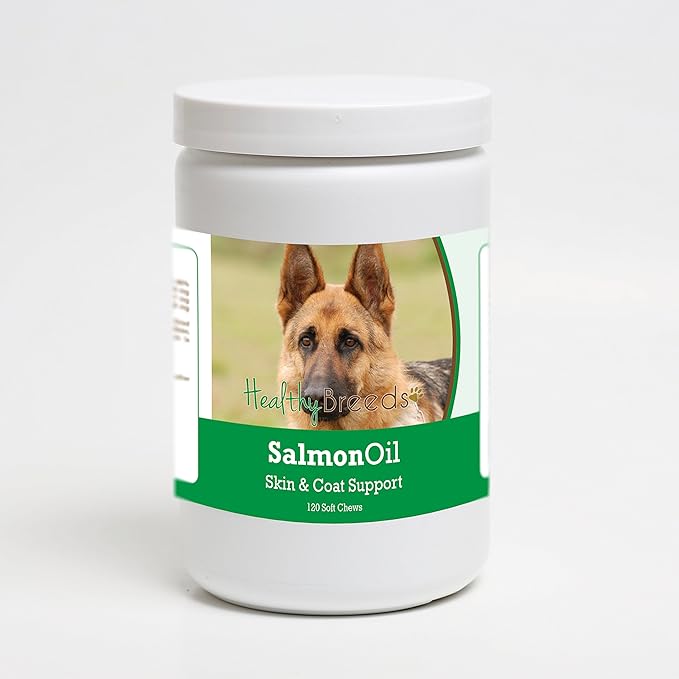 Healthy Breeds German Shepherd Salmon Oil Soft Chews 120 Count
