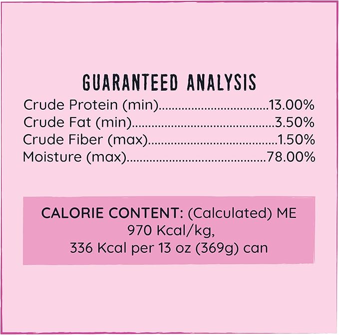 Hound & Gatos Wet Dog Food, 98% Pork & Liver, case of 12, 13 oz cans