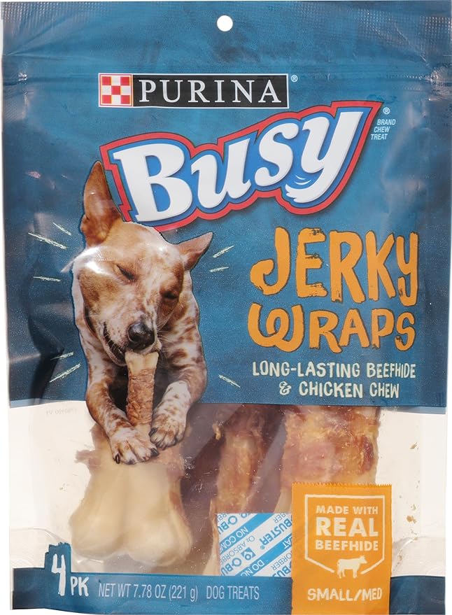 Busy Jerky Wraps Chew Treats for Small/Medium Dogs