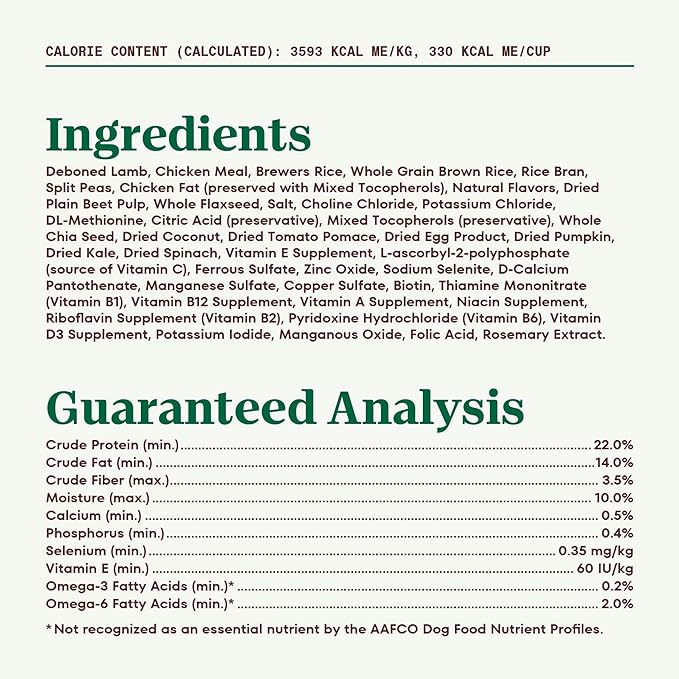NUTRO NATURAL CHOICE Small Bites Adult Dry Dog Food, Lamb & Brown Rice Recipe Dog Kibble, 5 lb. Bag