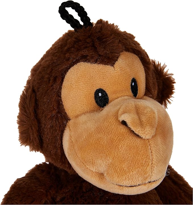 Multipet Swingin Safari Monkey 22-Inch Large Plush Dog Toy with Extra Long Arms and Legs with Squeakers