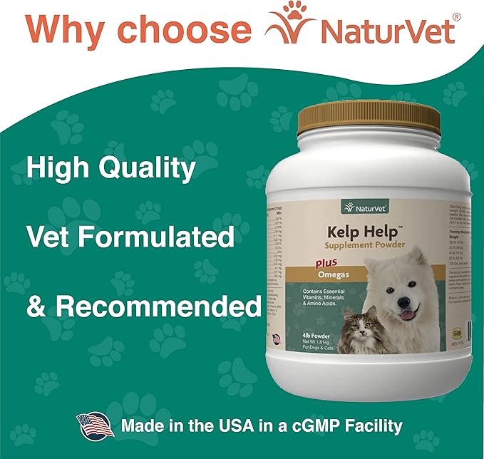 NaturVet Kelp Help Powder 4 lbs.
