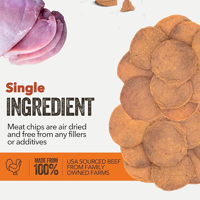 Gaines Family Farmstead Turkey Chips for Dogs, All-Natural, Grain-Free, Soy-Free, Dye-Free, Healthy Dog Treats for All Ages & Breeds, Puppies, Made in USA, 5.5 oz