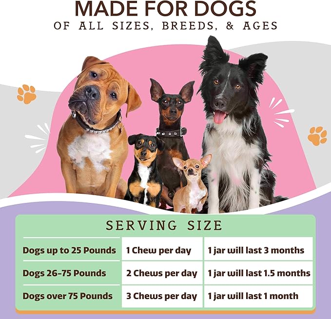 Natural Dog Company Aller-Immune Chews (90 Pieces), Turkey Flavor, with Canine-Specific Probiotics, Allergy Immune Supplement for Dogs of All Ages, Sizes & Breeds, Boosts Immune System, Antioxidant