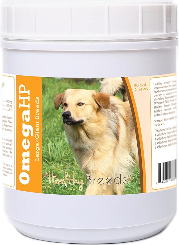 Healthy Breeds Chinook Omega HP Fatty Acid Skin and Coat Support Soft Chews 90 Count
