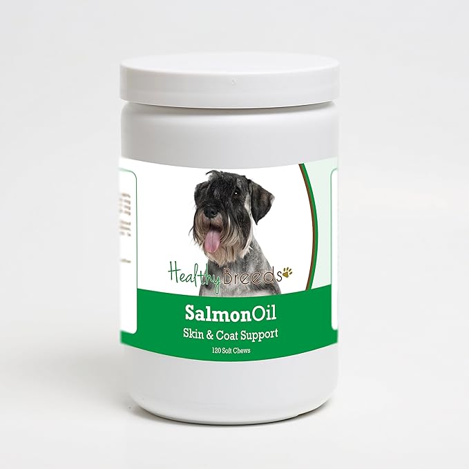 Healthy Breeds Standard Schnauzer Salmon Oil Soft Chews 120 Count