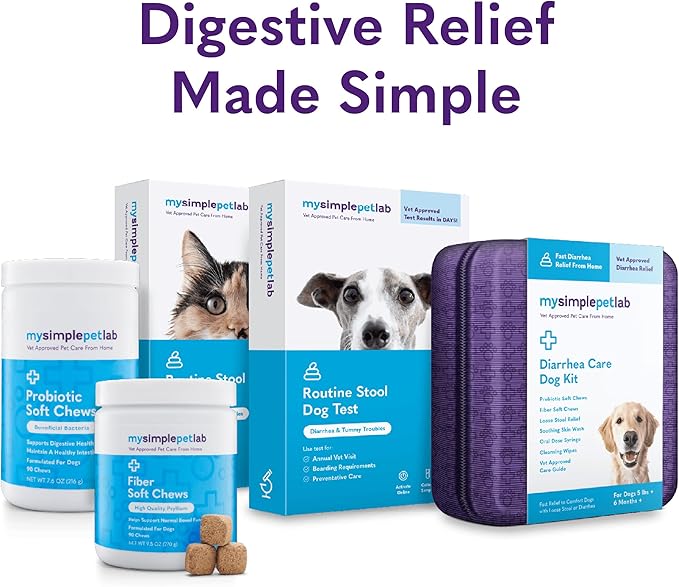 MySimplePetLab Dog Probiotics | Healthy Pet Chews with Probiotics for Dogs | 5 Strain Probiotic Blend to Support Normal Digestive Health | Probiotic for Dog Soft Chews