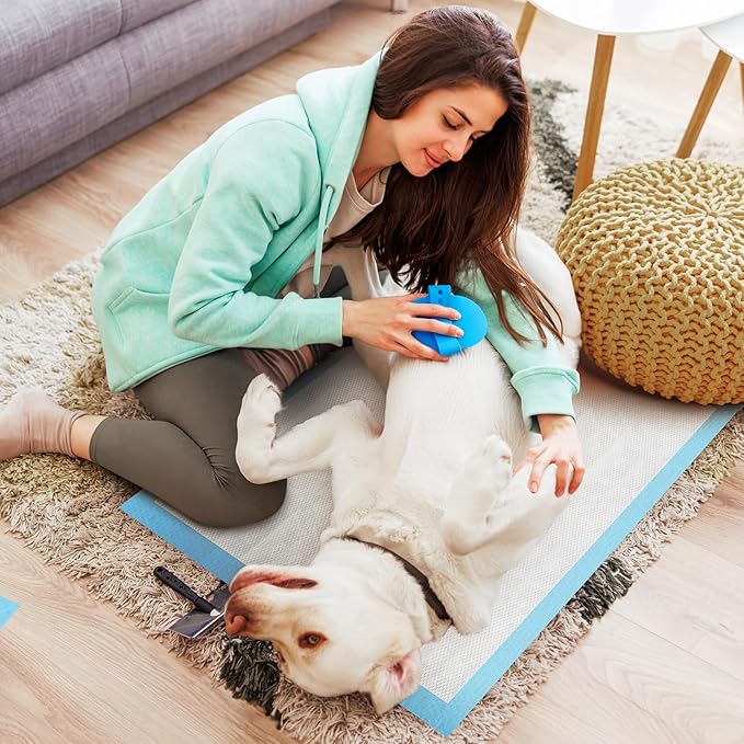 Sted Dog Pee Pads Extra Large 28"x34", Thicken 6 Layers Pee Pads for Dogs, Quickly Absorbs & Leak-Proof Dog Pads, Disposable Puppy Pads Pet Training Pads Potty Pads for Dogs, Doggie Pee Pads, 60Ct