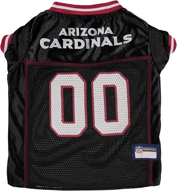 NFL Arizona Cardinals Dog Jersey, Size: X-Large. Best Football Jersey Costume for Dogs & Cats. Licensed Jersey Shirt