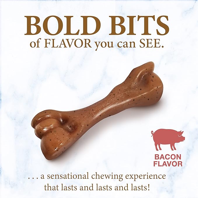 Nylabone Puppy Gourmet Style Strong Chew Toy Bacon Small/Regular (1 Count)