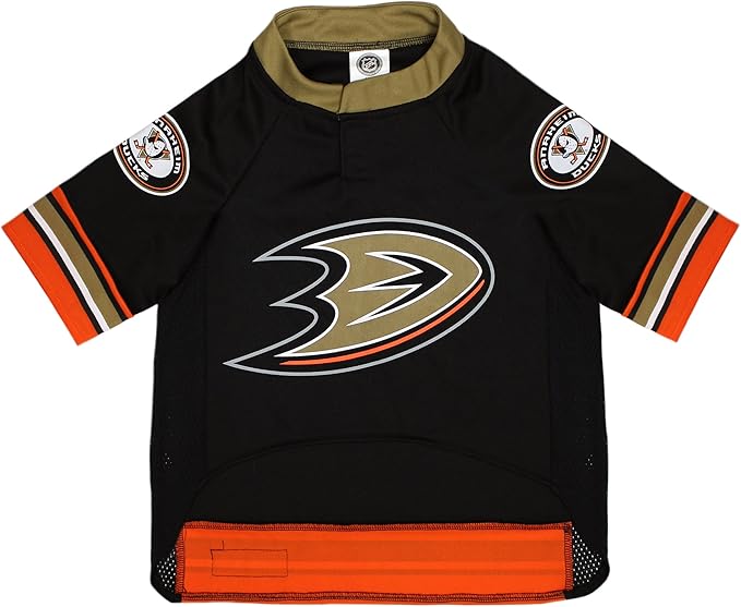 Pets First NHL Anaheim Ducks Jersey for Dogs & Cats, Medium. - Let Your Pet be a Real NHL Fan!