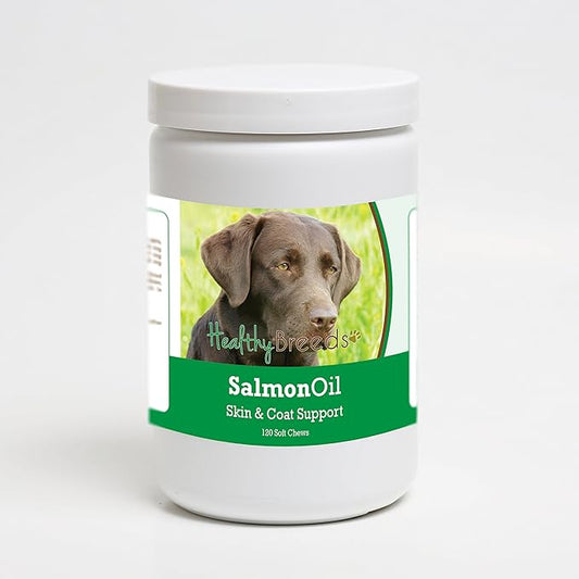 Healthy Breeds Labrador Retriever Salmon Oil Soft Chews 120 Count