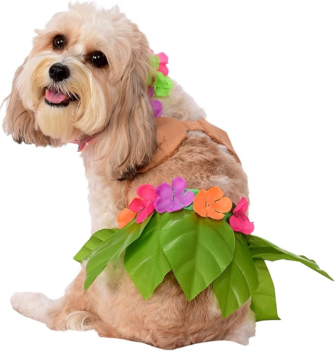 Rubie's Hula Girl Pet Costume, Large, Multicolor
