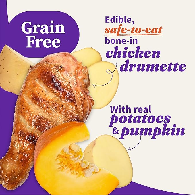 Halo Elevate Wet Dog Food, Grain Free, Homestyle Bone-in Chicken Stew with Pumpkin & White Potatoes, 12.7oz (Pack of 6)