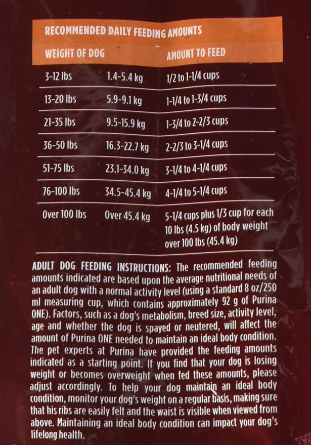 Purina ONE Natural, High Protein Dry Dog Food, SmartBlend True Instinct with Real Beef & Salmon, 3.8 lb (Pack of 2)