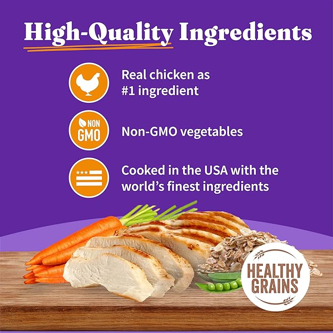 Halo Senior Dog Wet Food, Chicken Recipe, Great as Nutritious Meals or Healthy Dog Food Toppers, 13.2 oz Can (Pack of 6)(Packaging may vary)