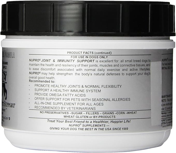 Nupro Joint and Immunity Support for Dogs, 1-Pound (Small Breed Size)