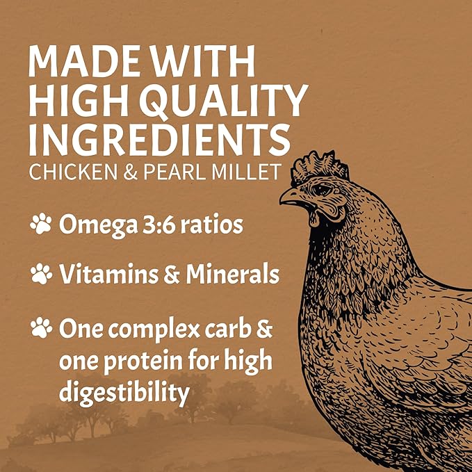Canine Caviar Free Spirit Dog Food Limited Ingredient Alkaline Holistic Dog Food – All Life Stages Gluten Free, Ultra-Premium Dog Food – Healthy Skin & Coat – Chicken & Pearl Millet – 4.4 lbs