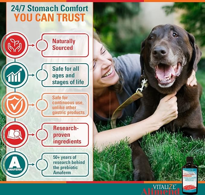 Alimend K9 - Dog Upset Stomach Relief for Nausea, Vomiting & Diarrhea - 6 Oz