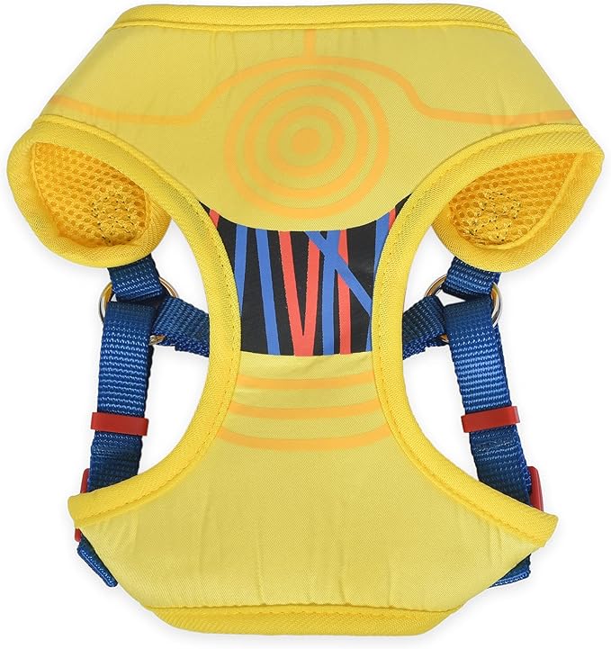 Star Wars for Pets C3PO Dog Harness for Small Dogs, Small (S) | Yellow Small Dog Harness, No Pull Dog Harness with D-Ring | Machine Washable Merch for Dogs Dog Costume,FF13160