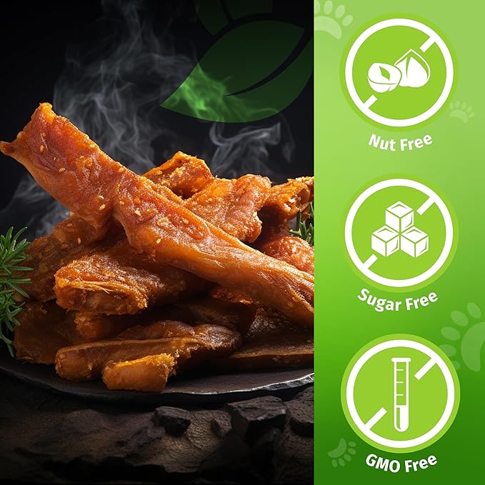 Earthgenics® Chicken Jerky Dog Treats - Lean, Tender 100% Natural Chicken Breast for All Ages, High in Protein, Minerals, B6 & B12, No Harmful Additives, Improves Skin & Coat (7oz.)