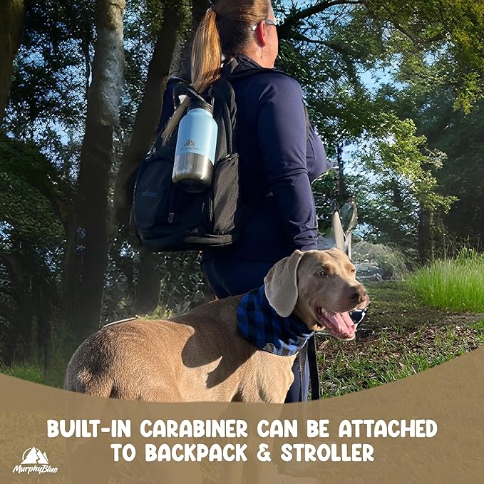Dog Water Bottle | 32 Oz. Dog Travel Water Bottle | Lid w/Built-in Carabiner | Portable Dog Water Bottle | Portable Dog Water Bowl | Water Bottle for Dogs | Dog Water Bottle Portable
