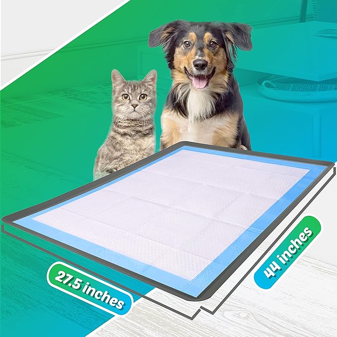 Skywin Dog Pad Holder Tray for 27.5 x 44 Inches Training Pads (Grey) - Easy to Clean and Store Perfect for Dog Potty Tray – Silicon Wee Wee Pad Holder, No Spill Pee Pad Holder for Dogs