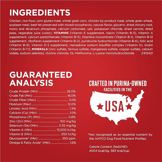 Purina ONE Chicken and Rice Formula Dry Dog Food - 16.5 lb. Bag