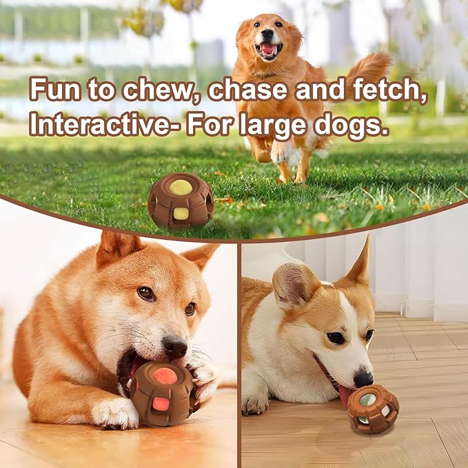 Interactive Dog Toys - Dog Puzzle Toy With Dog Treat Molds, Pet Food Grade Silicone Dog Enrichment Toys, Frozen Treat Dispensing Dog Toys to Keep Them Busy & Reduces Anxiety, Easy to Clean & Eco