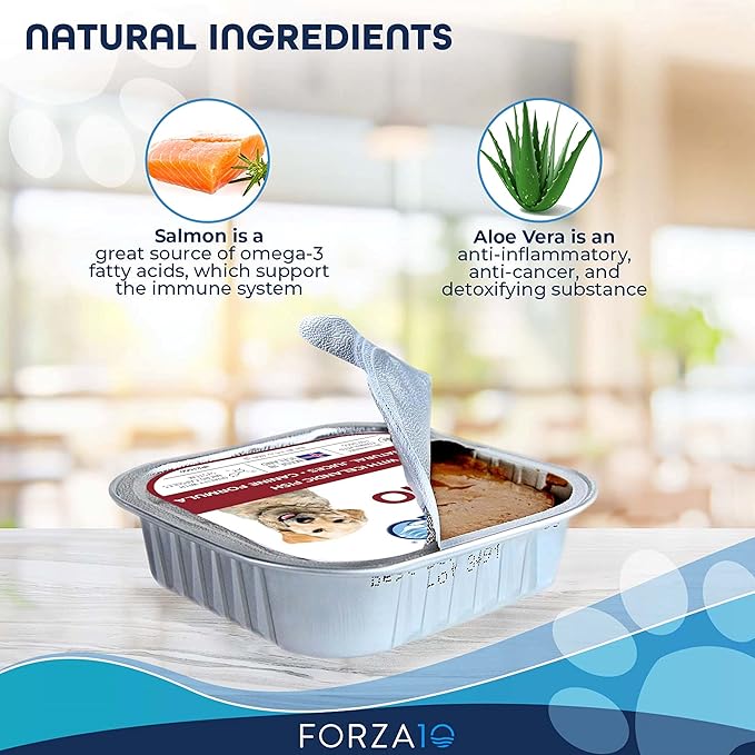 Forza10 Actiwet Dermo Wet Dog Food, Omega 3 Canned Dog Food Sensitive Skin Health, Dry Skin Fur Loss, 3.5 oz, Fish Flavor, Adult Dogs (32 Pack)