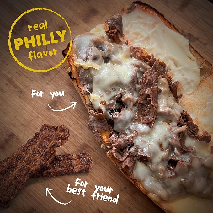 Cloud Star Wag More Bark Less Jerky: Philly Cheesesteak Beef - 10 oz.