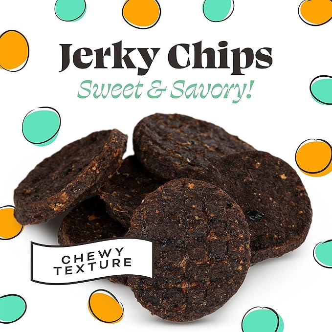 Primal Beef Jerky Dog Treats Made with Beef Bone Broth for Dogs, FriendChips Matter Chewy Dog Treat, 4 oz (Pack of 2)