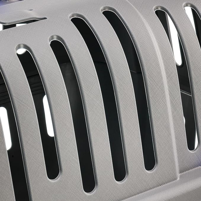 Ferplast Jet Pet Carrier: Value Dog Carrier Suitable for XS Dog Breeds & Small Cats, Assembled Dimensions: 22L x 14.5W x 13H inches, Gray, (73043021PBUS)