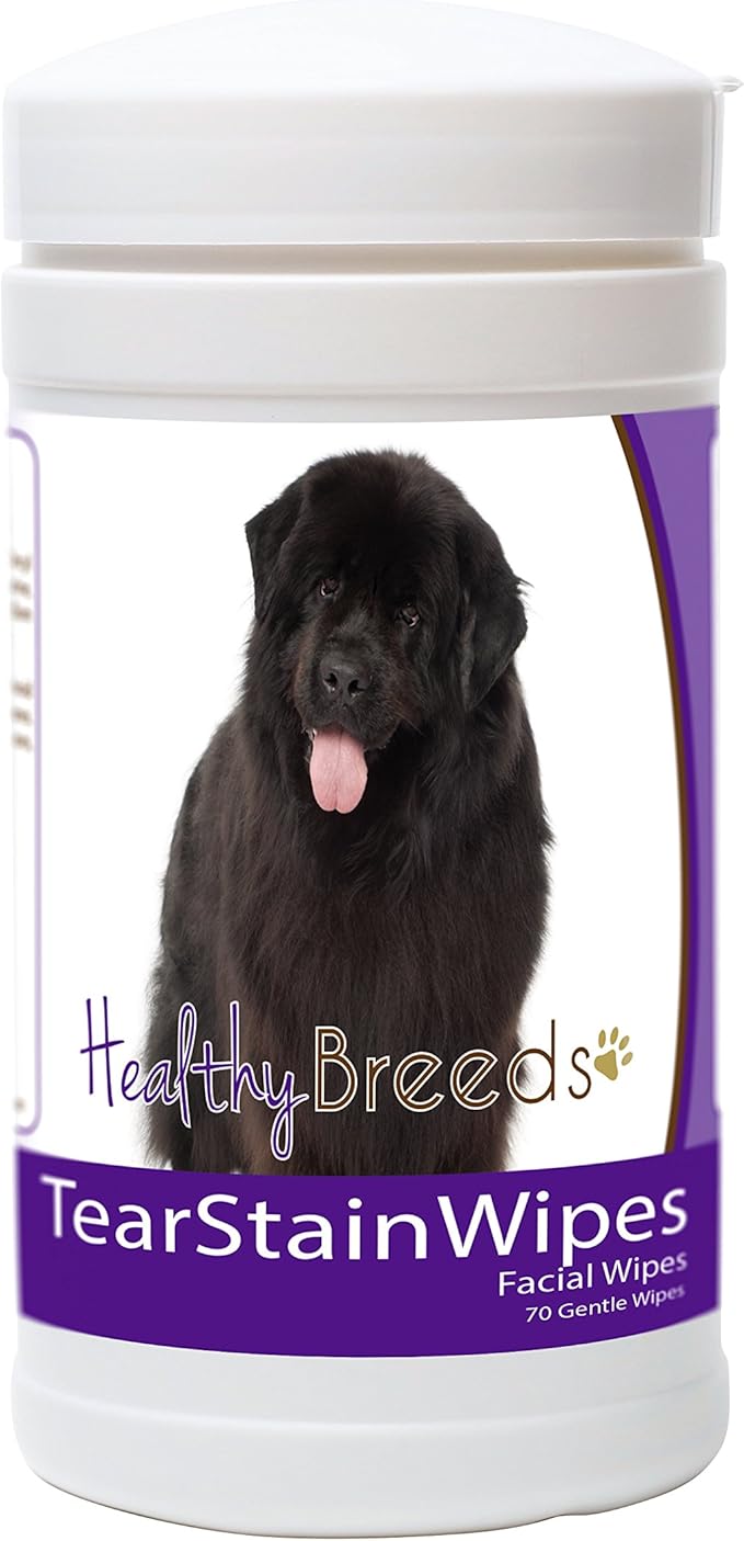 Healthy Breeds Newfoundland Tear Stain Wipes 70 Count