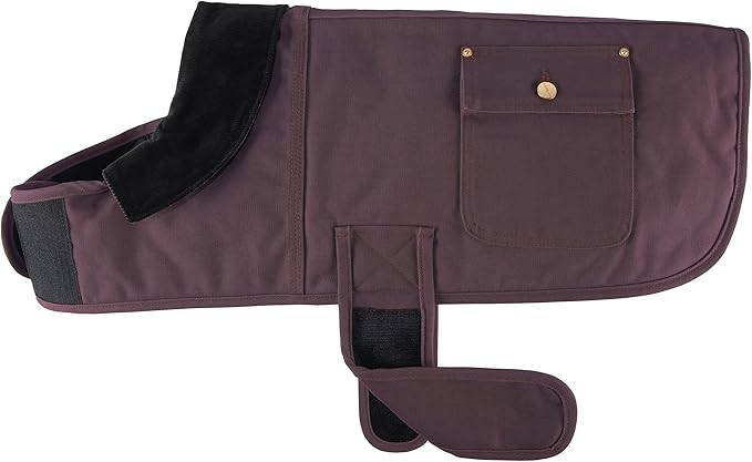 Carhartt Firm Duck Insulated Dog Chore Coat, Deep Wine, Medium