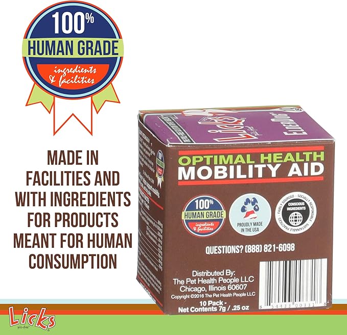 Licks Pill-Free ElderDog - Older Dog Vitamins and Supplements - Joint & Immune Support Supplements for Dogs - Dog Coat & Digestion Supplement for Senior Dogs - Gel Packets - Roasted Chicken, 10 Use