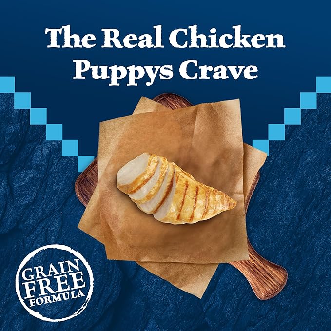 Blue Buffalo Wilderness Puppy High-Protein Dry Dog Food with Real Chicken, Grain-Free, Made in the USA with Natural Ingredients, Chicken, 4.5-lb. Bag