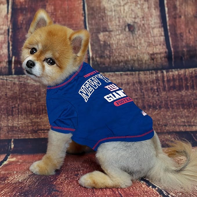 Pets First New York Giants T-Shirt, X-Small