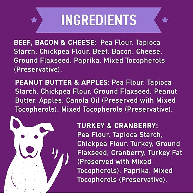Cloud Star Wag More Bark Less Crunchy Grain Free Dog Treats, Assorted Flavors, 14 oz. Box