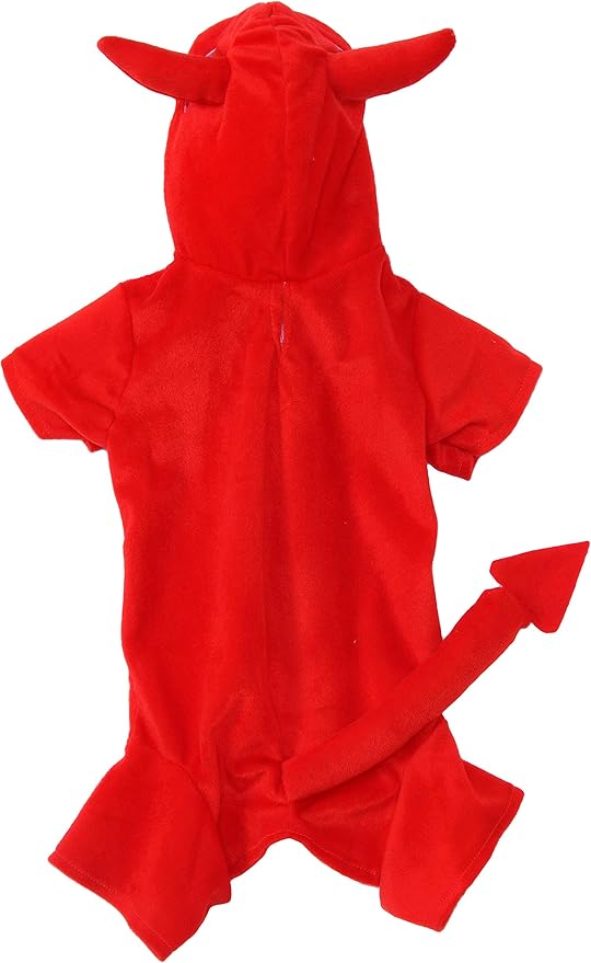 Rubie's Pet Fleece Devil Dawg Costume Hoodie Party Supplies, Fleece Devil Dawg Costume Hoodie, Large