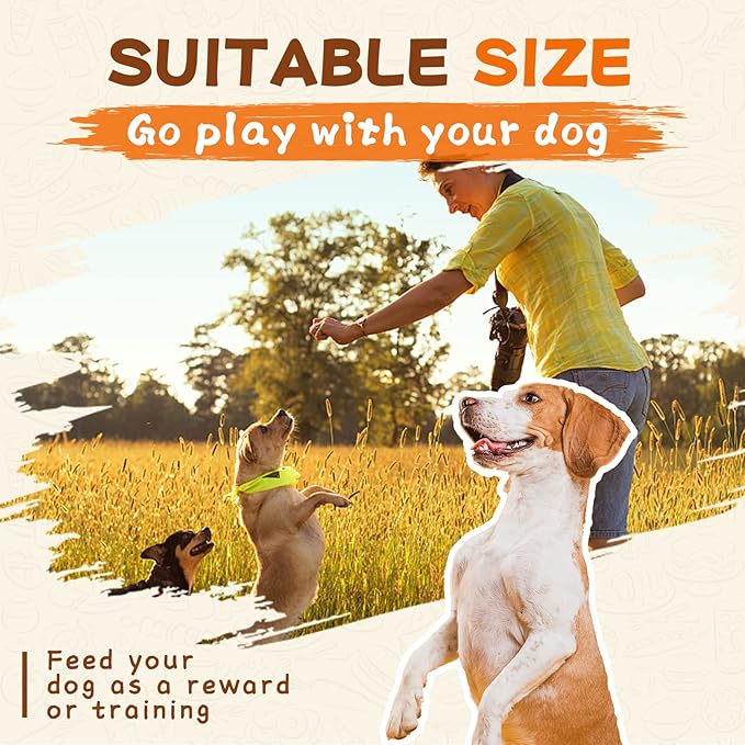 Grain Free Dog Treats Chicken Wrapped Banana Slice, Rawhide and Gluten Free, w/Taurine Low Fat Healthy Chewy Training Treats, for Small Medium Large Dogs, 12.5 oz