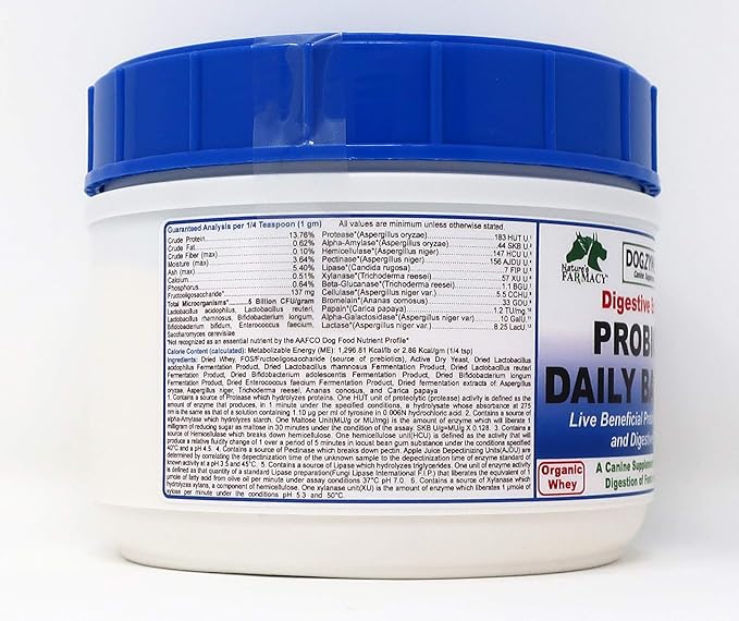 Dogzymes Dissolvable Powder Digestive Enhancer for Dogs, (1 pound)