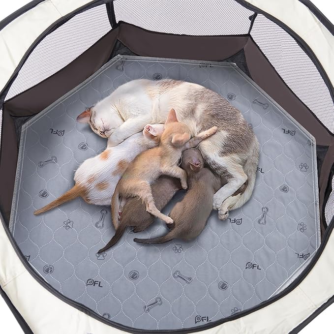 Reusable Puppy Pads 2 Pack 29" x 29", (Playpen not Included) Super Absorbent Washable Dog Pee Pads for Dog, Specifically Designed for 29inch Foldable Dog Playpen