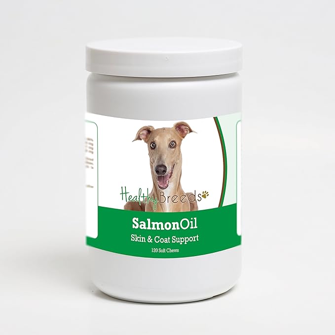 Healthy Breeds Italian Greyhound Salmon Oil Soft Chews 120 Count