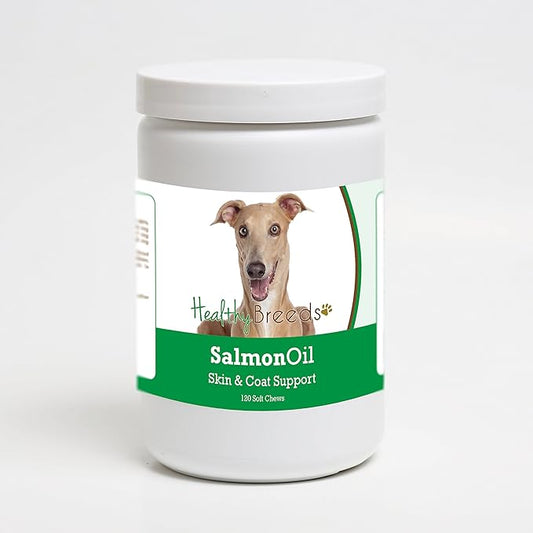 Healthy Breeds Italian Greyhound Salmon Oil Soft Chews 120 Count
