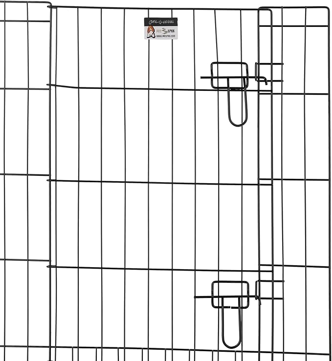 Pet Trex 24" Exercise Playpen for Dogs Eight 24" x 30" High Panels with Gate