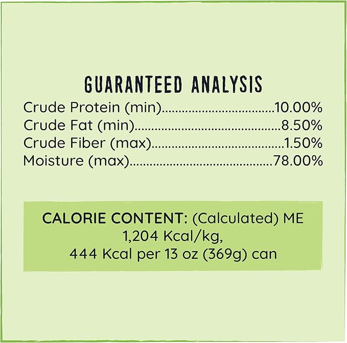 Hound & Gatos Wet Dog Food, 98% Lamb & Liver, case of 12, 13 oz cans