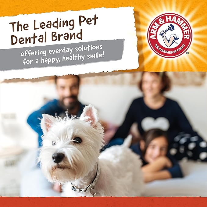 Arm & Hammer for Pets Super Treadz Mini Gorilla Dental Chew Toy for Dogs Dog Dental Chew Toys Reduce Plaque & Tartar Buildup Without Brushing for Dogs up to 25 Lbs (Pack of 24)