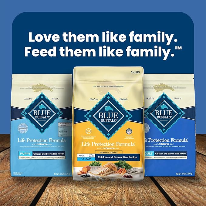 Blue Buffalo Life Protection Formula Healthy Weight Natural Small Breed Dry Dog Food, Supports an Ideal Weight, Made with Natural Ingredients, Chicken & Brown Rice Recipe, 15-lb. Bag