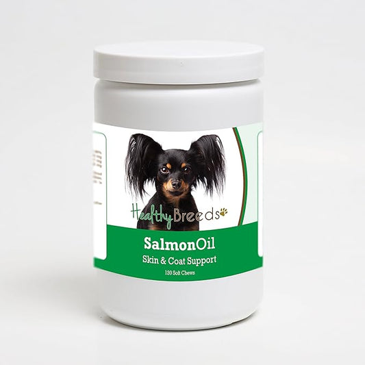 Healthy Breeds Russian Toy Terrier Salmon Oil Soft Chews 120 Count